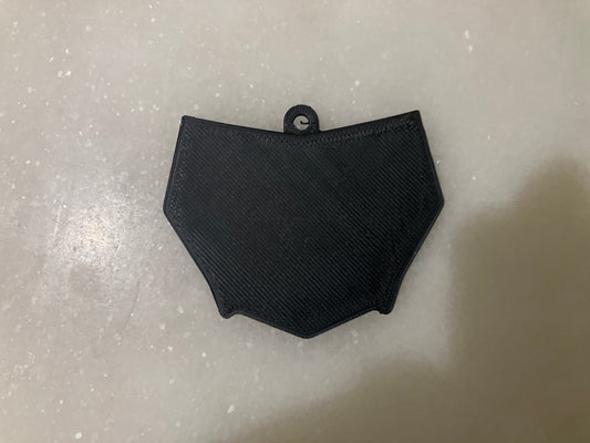 Number plate keychain